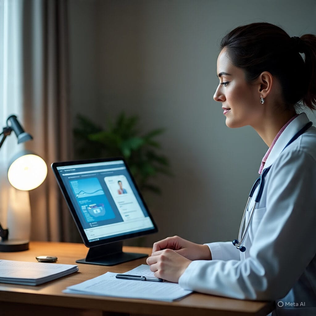 Hybrid healthcare integration telemedicine home visits modern medical care